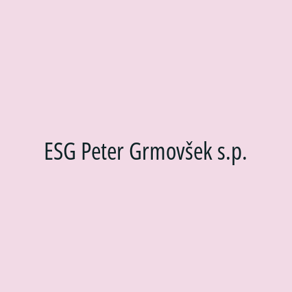 ESG Peter Grmovšek s.p. - Logotip