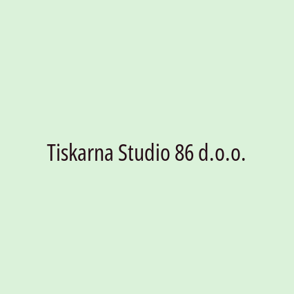 Tiskarna Studio 86 d.o.o.