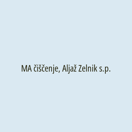 MA čiščenje, Aljaž Zelnik s.p. - Logotip