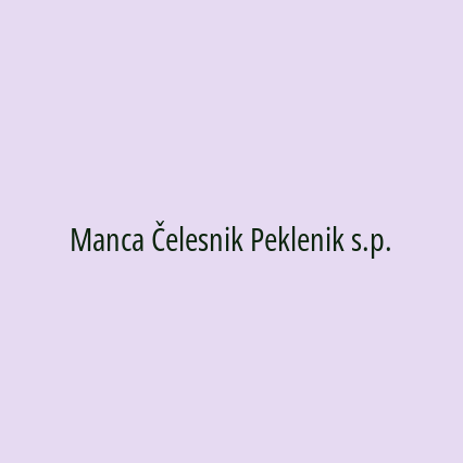 Manca Čelesnik Peklenik s.p. - Logotip