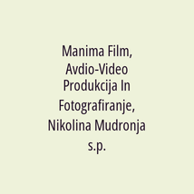 Manima Film, Avdio-Video Produkcija In Fotografiranje, Nikolina Mudronja s.p. - Logotip