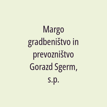 Margo gradbeništvo in prevozništvo Gorazd Sgerm, s.p. - Logotip