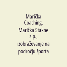 Marička Coaching, Marička Stakne s.p., izobraževanje na področju športa - Logotip