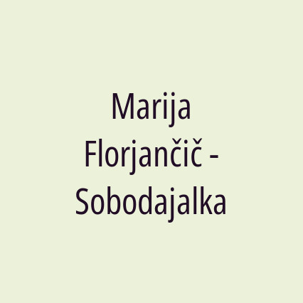 Marija Florjančič - Sobodajalka - Logotip