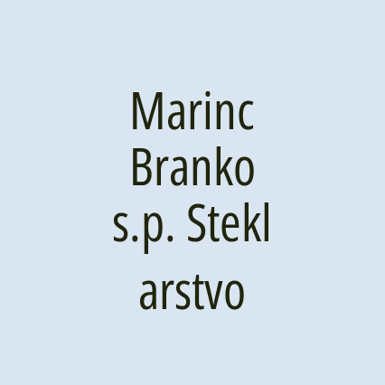 Marinc Branko s.p. Steklarstvo - Logotip