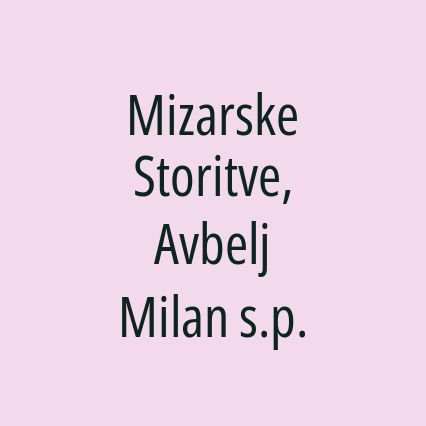 Mizarske Storitve, Avbelj Milan s.p. - Logotip