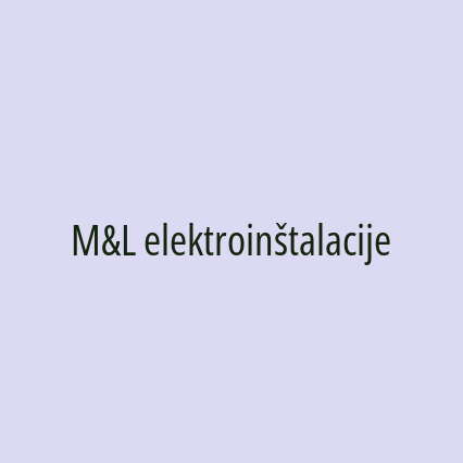 M&L elektroinštalacije - Logotip