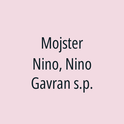 Mojster Nino, Nino Gavran s.p. - Logotip