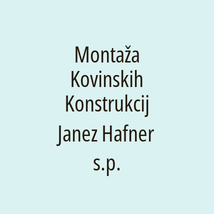 Montaža Kovinskih Konstrukcij Janez Hafner s.p. - Logotip