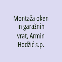 Montaža oken in garažnih vrat, Armin Hodžić s.p. - Logotip