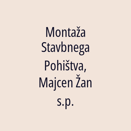 Montaža Stavbnega Pohištva, Majcen Žan s.p. - Logotip