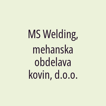 MS Welding, mehanska obdelava kovin, d.o.o. - Logotip