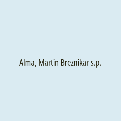 Alma, Martin Breznikar s.p.