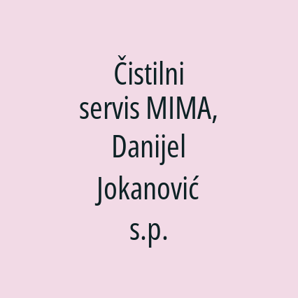 Čistilni servis MIMA, Danijel Jokanović s.p.