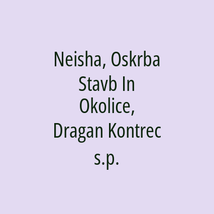 Neisha, Oskrba Stavb In Okolice, Dragan Kontrec s.p. - Logotip