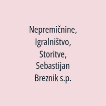 Nepremičnine, Igralništvo, Storitve, Sebastijan Breznik s.p. - Logotip