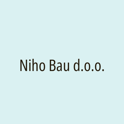 Niho Bau d.o.o. - Logotip