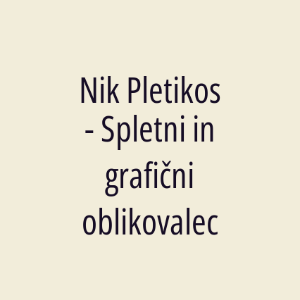 Nik Pletikos - Spletni in grafični oblikovalec - Logotip