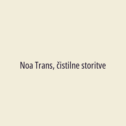 Noa Trans, čistilne storitve - Logotip