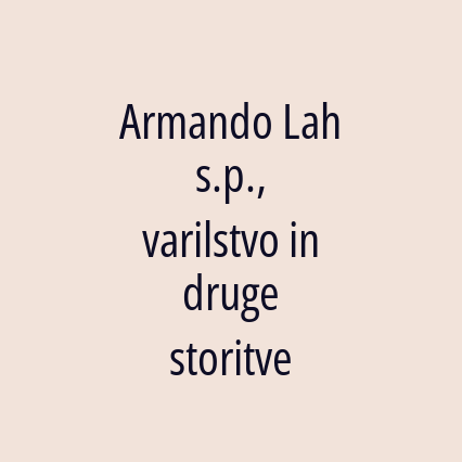 Armando Lah s.p., varilstvo in druge storitve - Logotip