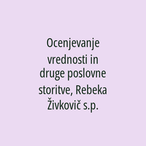 Ocenjevanje vrednosti in druge poslovne storitve, Rebeka Živkovič s.p. - Logotip