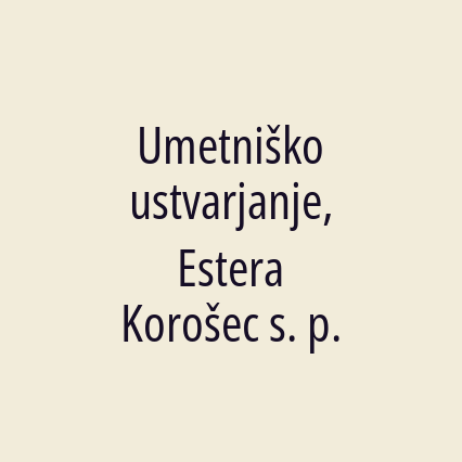 Umetniško ustvarjanje, Estera Korošec s. p. - Logotip