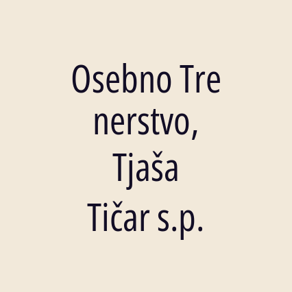 Osebno Trenerstvo, Tjaša Tičar s.p. - Logotip