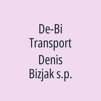 De-Bi Transport Denis Bizjak s.p.