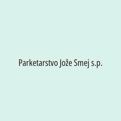 Parketarstvo Jože Smej s.p. - Logotip