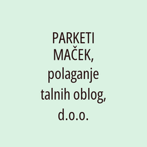 PARKETI MAČEK, polaganje talnih oblog, d.o.o. - Logotip