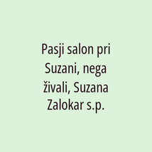 Pasji salon pri Suzani, nega živali, Suzana Zalokar s.p. - Logotip