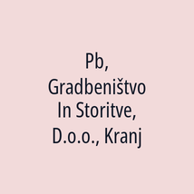 Pb, Gradbeništvo In Storitve, D.o.o., Kranj - Logotip