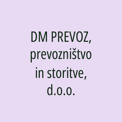 DM PREVOZ, prevozništvo in storitve, d.o.o. - Logotip