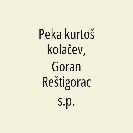 Peka kurtoš kolačev, Goran Reštigorac s.p. - Logotip