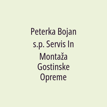 Peterka Bojan s.p. Servis In Montaža Gostinske Opreme - Logotip