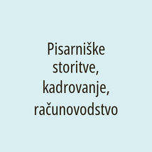 Pisarniške storitve, kadrovanje, računovodstvo - Logotip