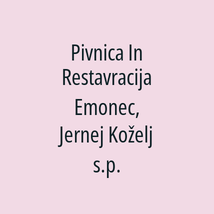 Pivnica In Restavracija Emonec, Jernej Koželj s.p. - Logotip