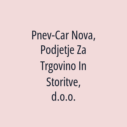 Pnev-Car Nova, Podjetje Za Trgovino In Storitve, d.o.o. - Logotip