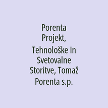 Porenta Projekt, Tehnološke In Svetovalne Storitve, Tomaž Porenta s.p. - Logotip