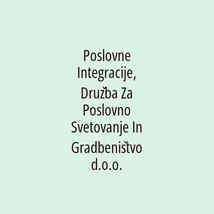 Poslovne Integracije, Družba Za Poslovno Svetovanje In Gradbeništvo d.o.o. - Logotip