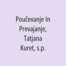 Poučevanje In Prevajanje, Tatjana Kuret, s.p. - Logotip