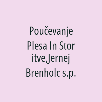 Poučevanje Plesa In Storitve,Jernej Brenholc s.p. - Logotip