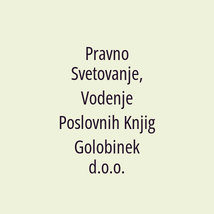 Pravno Svetovanje, Vodenje Poslovnih Knjig Golobinek d.o.o. - Logotip