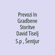 Prevozi In Gradbene Storitve David Tiselj S.p , Šentjur - Logotip