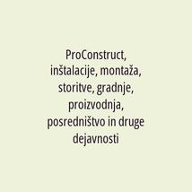 ProConstruct, inštalacije, montaža, storitve, gradnje, proizvodnja, posredništvo in druge dejavnosti, d.o.o. - Logotip