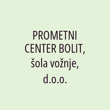 PROMETNI CENTER BOLIT, šola vožnje, d.o.o. - Logotip