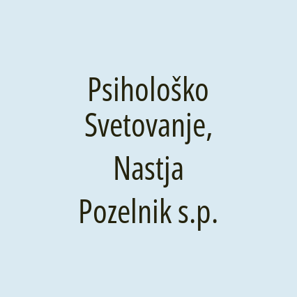 Psihološko Svetovanje, Nastja Pozelnik s.p. - Logotip