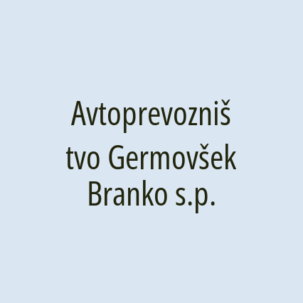 Avtoprevozništvo Germovšek Branko s.p.