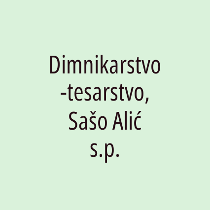 Dimnikarstvo-tesarstvo, Sašo Alić s.p.