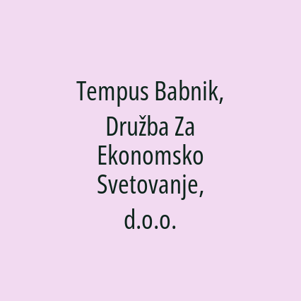 Tempus Babnik, Družba Za Ekonomsko Svetovanje, d.o.o. - Logotip